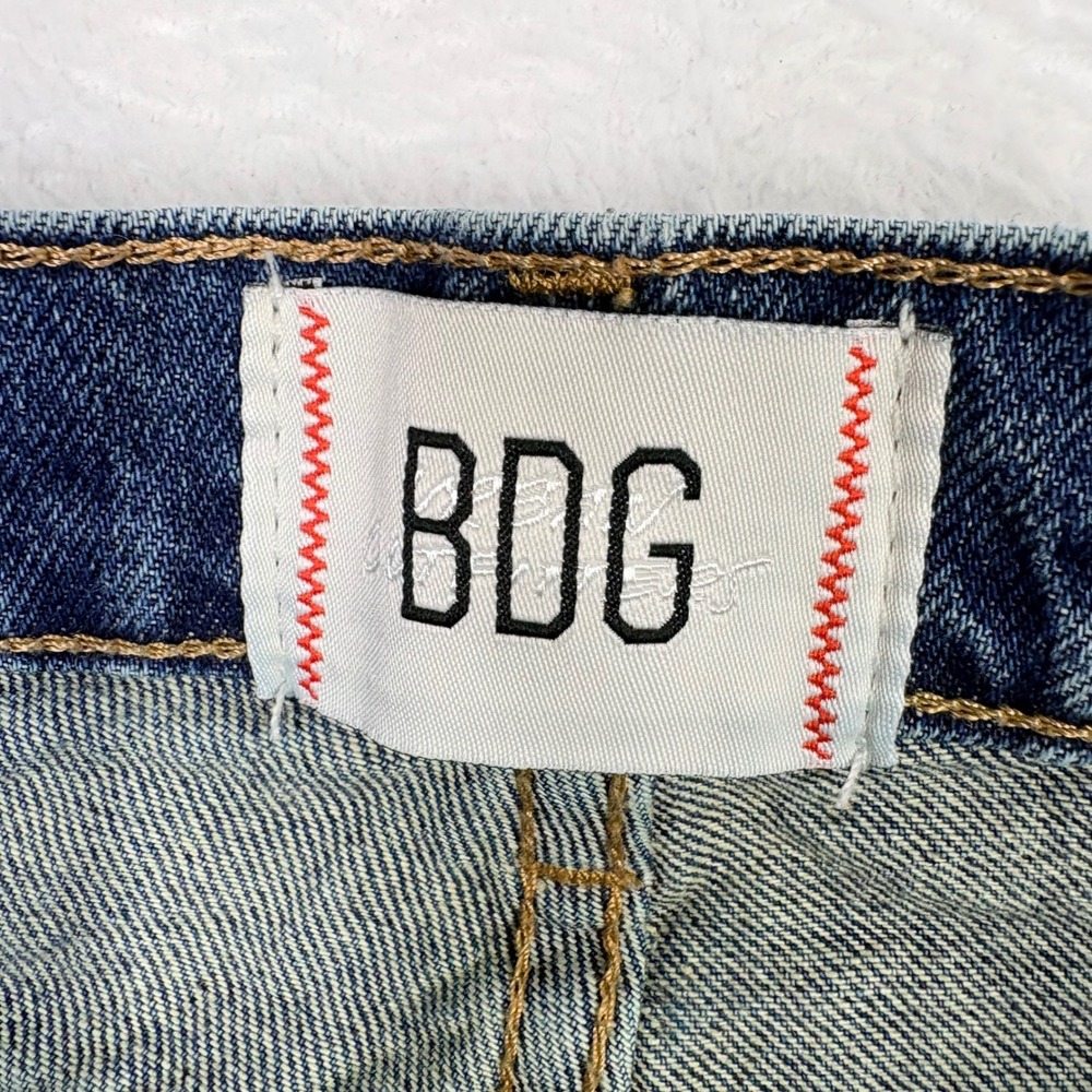 BDG Urban Outfitters Cowboy Jeans Womens 30 Light Wash Distressed Denim Holes - Picture 7 of 13